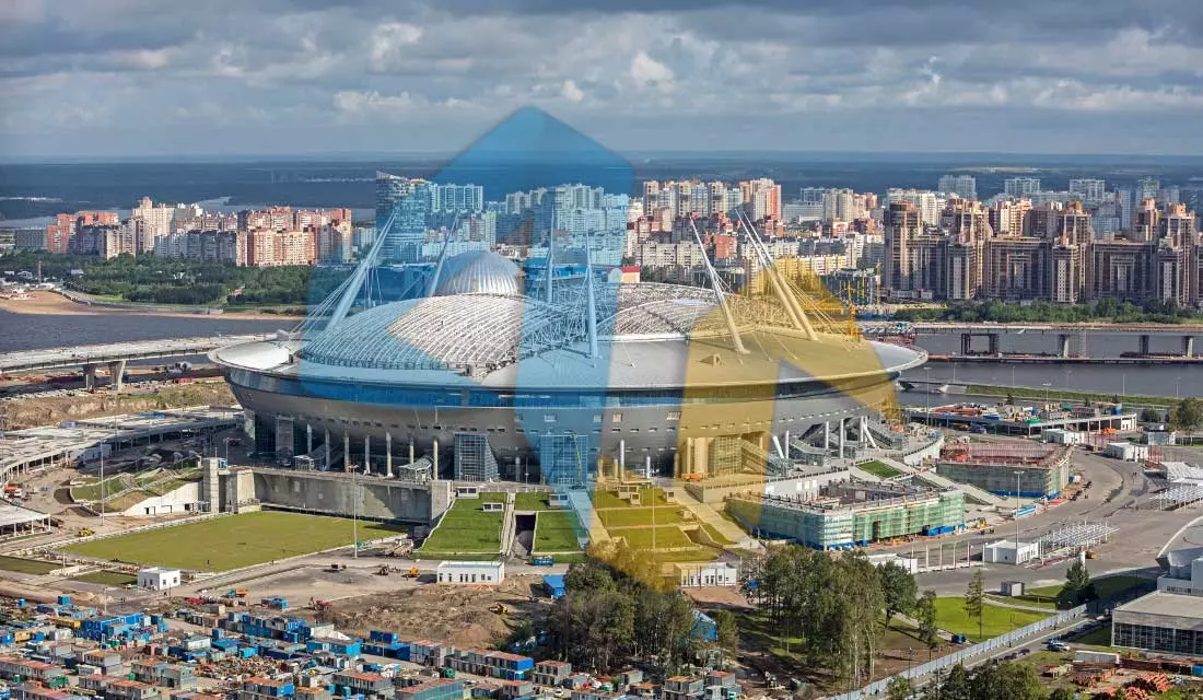 استادیوم پیتر آرنا در شهر سنت پترز بورگ استادیوم پیتر آرنا در شهر سنت پترز بورگ