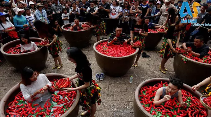 جشنواره-فلفل-خوری-در-چین2 جشنواره-فلفل-خوری-در-چین2