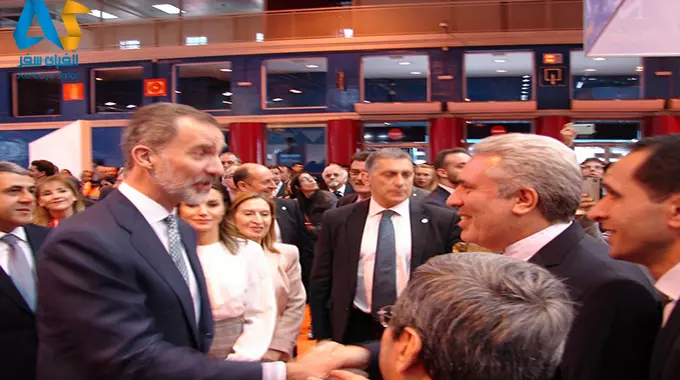 دیدار مونسان با پادشاه اسپانیا در نمایشگاه گردشگری اسپانیا