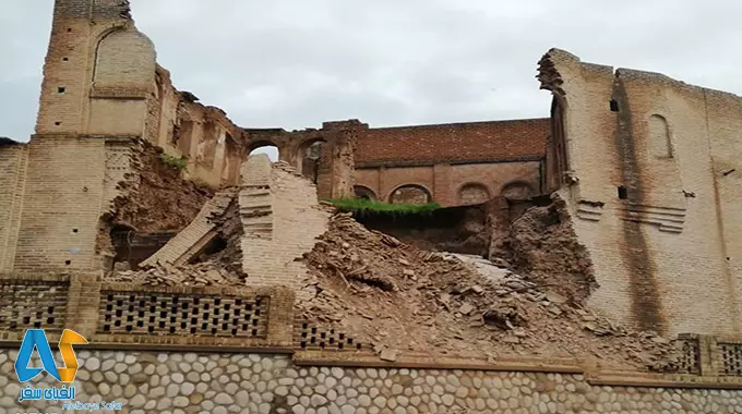 ریزش یک خانه تاریخی و ثبت ملی  در دزفول